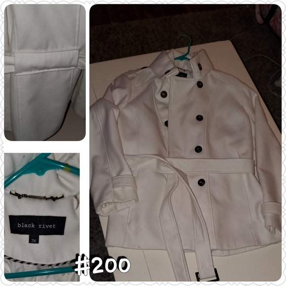 Button Duffle Pea Coat Womens Jacket - Picture 1 of 8